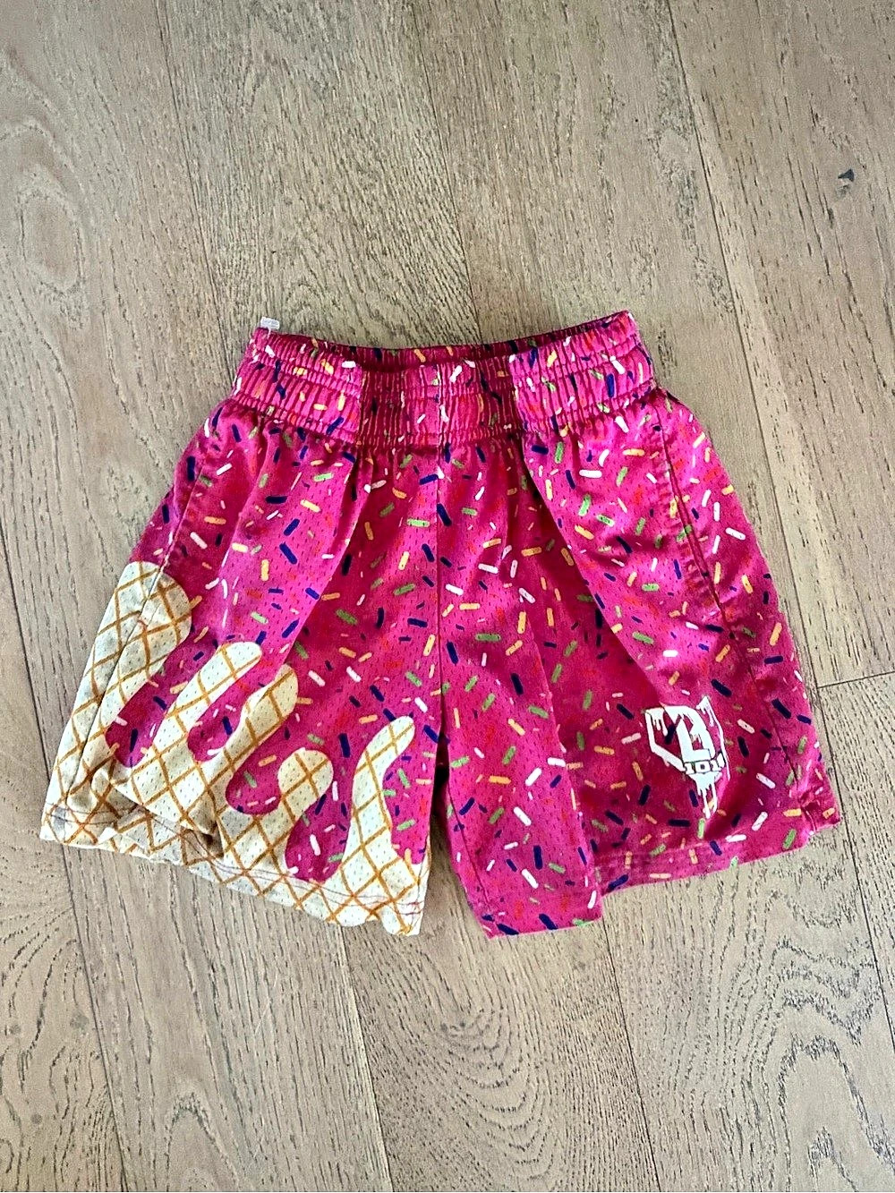Baseball Lifestyle 101 Youth Ice Cream Sprinkles Athletic Shorts Size YS